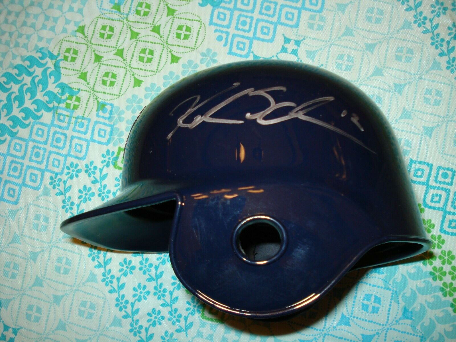 Boston Red Sox Kyle Schwarber In Person Auto Team Usa Mini Helmet!!!