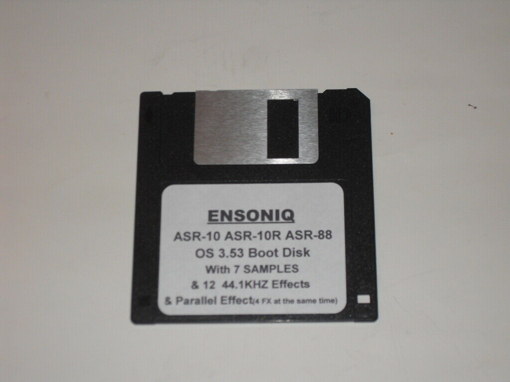 Ensoniq Asr-10 Os 3.53 Boot Disk - Includes 7 Samples And 12 44.1khz Effects