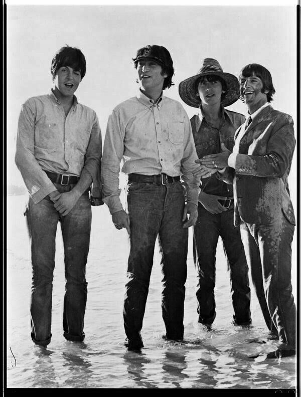 The Beatles Help! The Fab Four Photo Shoot Vintage Duplicate 8x10 B/w Negative
