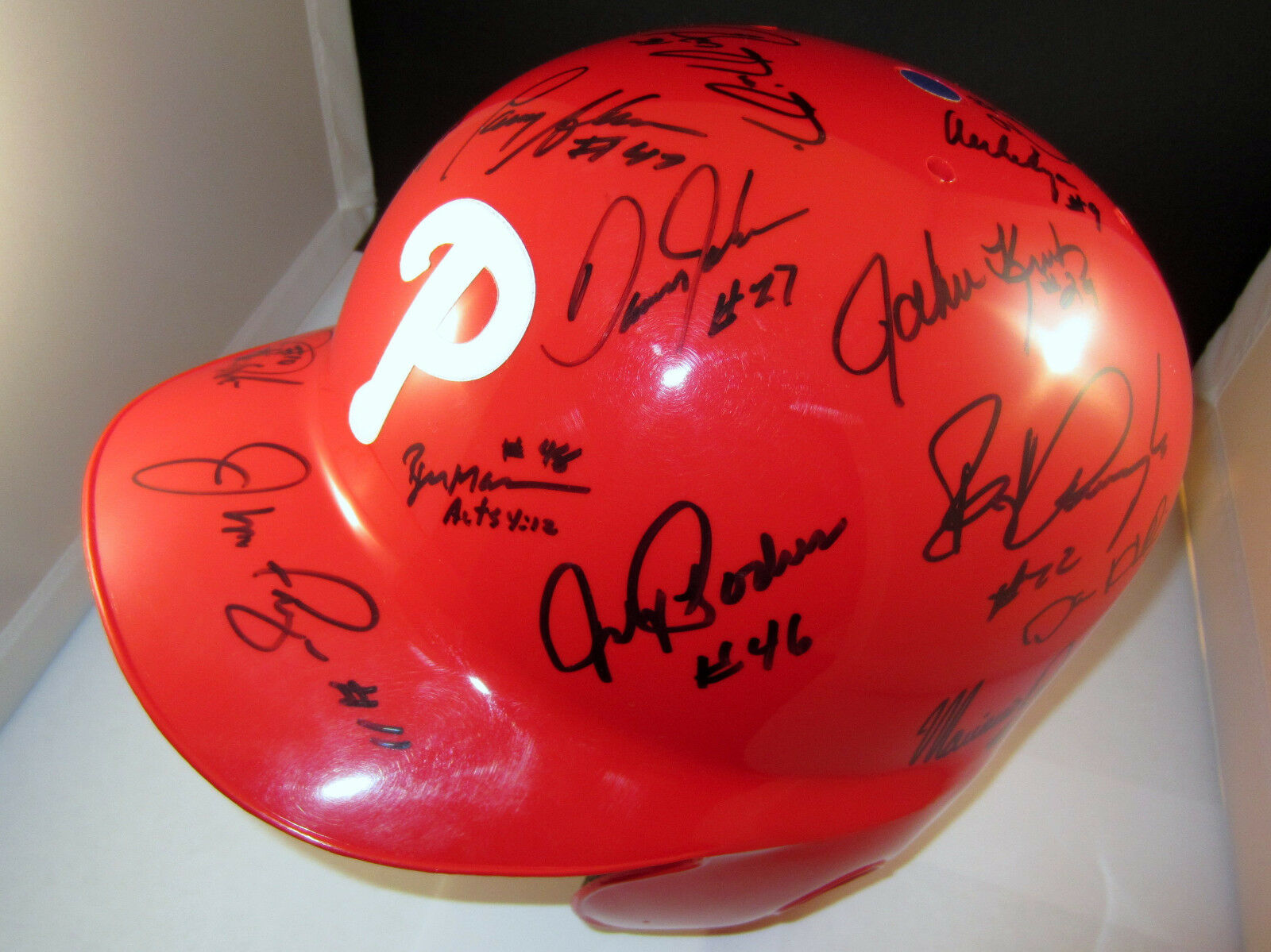 1993 Philadelphia Phillies Team Signed Autographed Batting Helmet +coa Rare!