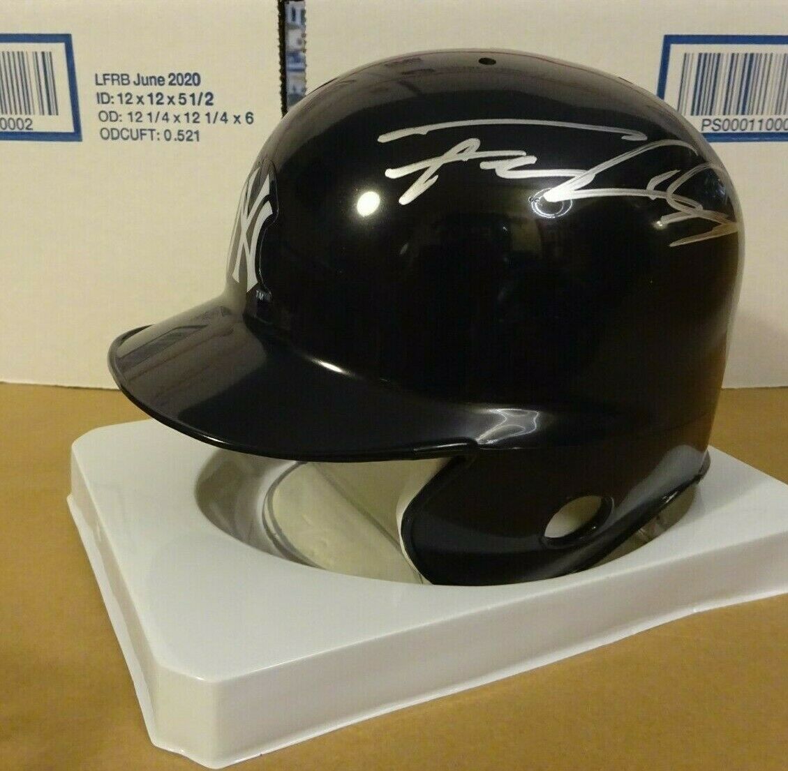 Autographed Francisco Cervelli Signed New York Yankees Baseball Mini Helmet