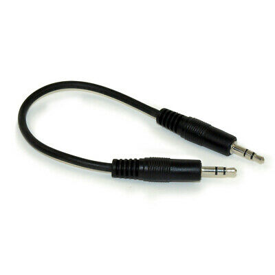 6inch 3.5mm Mini-stereo Trs Male To Male Speaker/audio Cable  Black