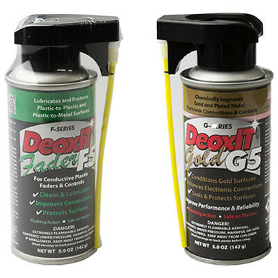 Caig Deoxit Bundle 1x G5 Gold Contact Cleaner & 1x F5 Fader Lube (g5s-6+f5s-h6)