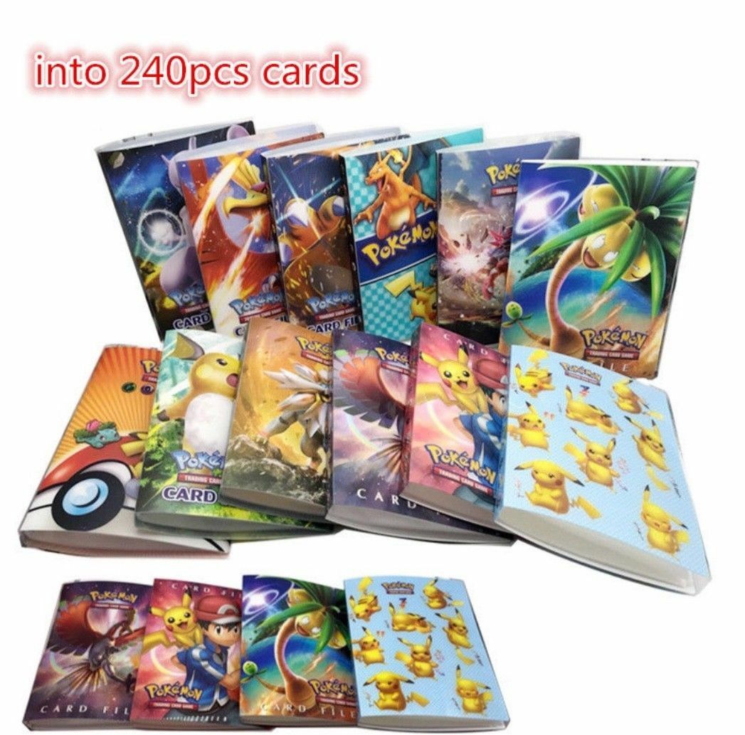 Pokemon Cards Album Book List Collector Folder 240pcs Capacity Holder Portfolio