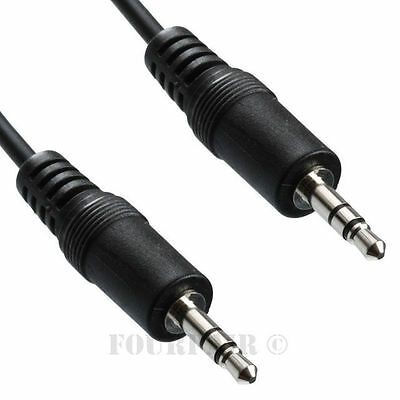 10ft 1/8" 3.5mm Stereo Audio Headphone Cable Cord Male To Male M/m Mp3 Aux Pc